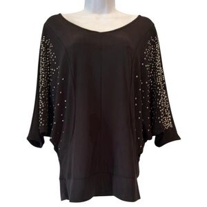Y2K Punk Rocker Studded Marc Bouwer Shabby Chic Top